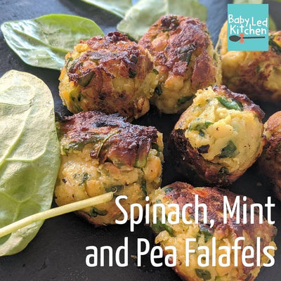 Spinach, Mint and Pea Falafels  🥬